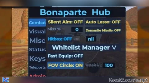 Silent aim Bonaparte - Verified script for Westbound