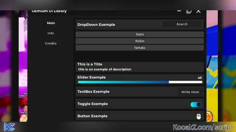 Powerful Ui Library Osmium - Verified script for Universal Script