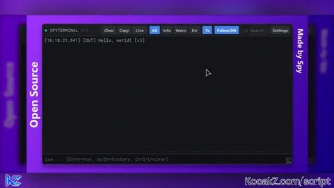 SPY-TERMINAL - KEYLESS/OPEN SOURCE - Verified script for Universal Script