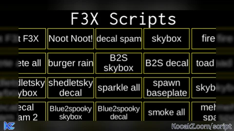 LNicky F3X Script Gui v3 60 - Verified script for Universal Script