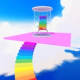 RAINBOW STAIRS for a MAGIC CARPET!