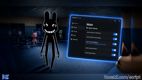 Overflow | Godmode, Auto Check-In, Auto Treat & More - Verified script for Animal Hospital 🧪