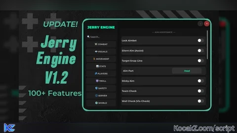 Jerry Engine Universal V1.2 (Check my Profile) - Verified script for Universal Script