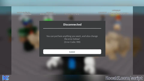 Fake Kick Message - Verified script for Universal Script