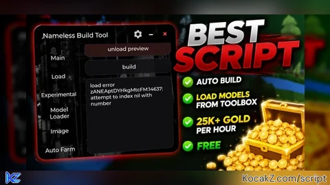 Nameless Build Tool - Verified script for Build A Boat For Treasure