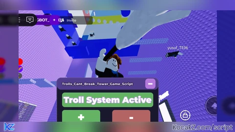 Op Trolls cant break tower Slap spam all script (OpenSource) - Verified script for Тролли не могут разрушить башню