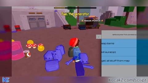 AURA KILL  SPAWN ITEMS FREE - Verified script for Defend Bunker from Zombies 🧟