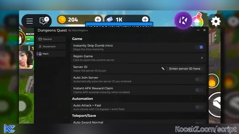 Dungeon Quest Script Auto Farm And Auto Upgrade And More