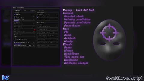 Venary free camlock UPDATED - Verified script for Universal Script