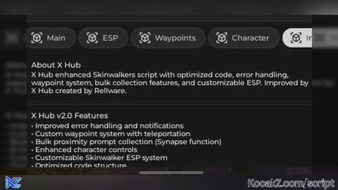X Hub - Verified script for Skinwalkers
