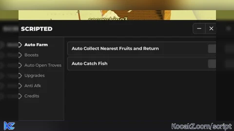 Auto Catch Fish Auto Collect Fruits Auto Boosts - Verified script for void fishing