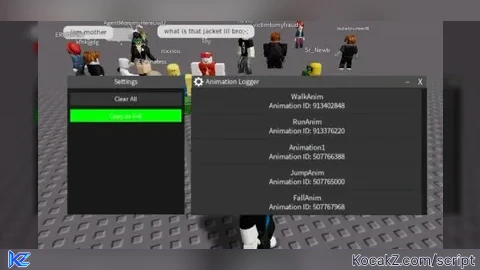 Animation Logger - Verified script for Universal Script
