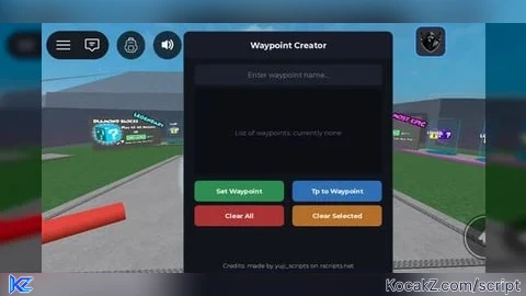 Universal Waypoint script - Verified script for Universal Script