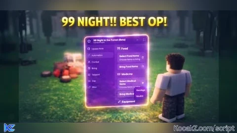 Bring all Get all Admin Found Child Finish Game AND MORE - Verified script for 99 Nights in the Forest 🔦