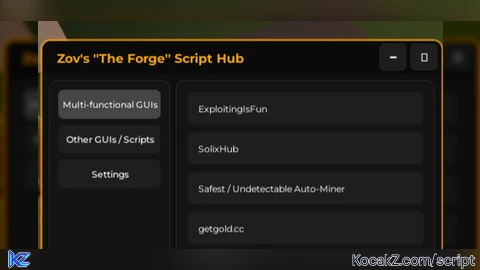 NEW UPDATED Ultimate GUIs Hub  I   The Forge - Verified script for Universal Script