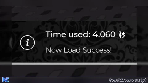 Display loading time - Verified script for Universal Script