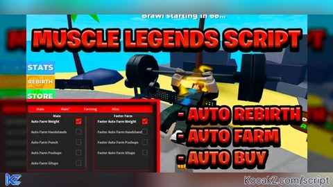Auto farm - Verified script for 🎃Muscle Legends