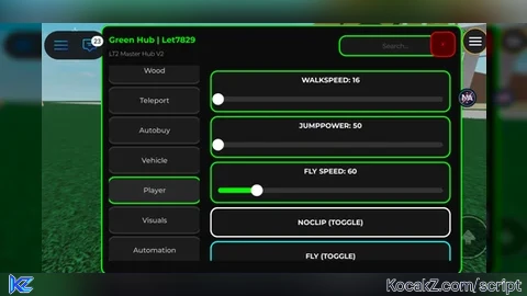 LT2 Green Hub Mobile - Verified script for 🌳 Lumber Tycoon 2