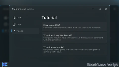 Nuke Universal - Verified script for Universal Script