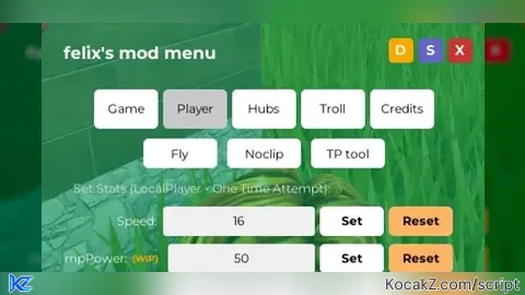 Felix's Mod Menu (FMM) - Verified script for Universal Script