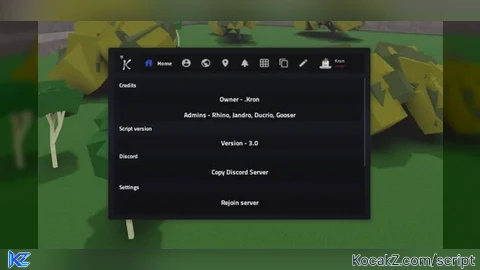 Kron Hub V3 - Verified script for 🌳 Lumber Tycoon 2