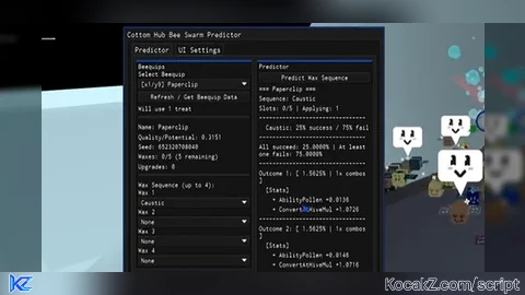 Cottom Hub BEST BSS Wax Predictor - Verified script for Bee Swarm Simulator