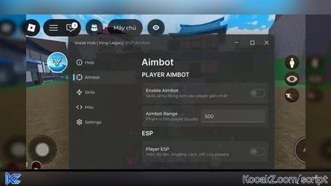 Aimbot Script - Verified script for King Legacy