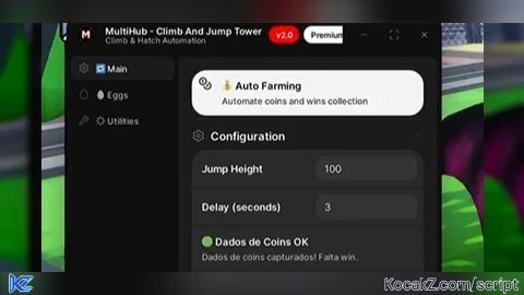 Climb A Jump Tower Auto Coins Auto Wins Hatch No Key