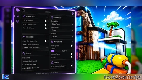 FASTEST AUTOFARM EVERYTHING INSTANT CLEAN INSTANT ITEMS - Verified script for Wash The House 🧼
