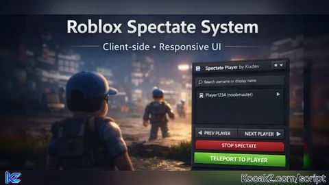 Spectate and Teleport Player You Can Spy Everyone in Game - Verified script for Universal Script