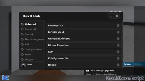RekttHub V4 - Verified script for Universal Script