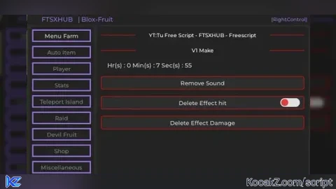FTSX HUB NO KEY - Verified script for Blox Fruits