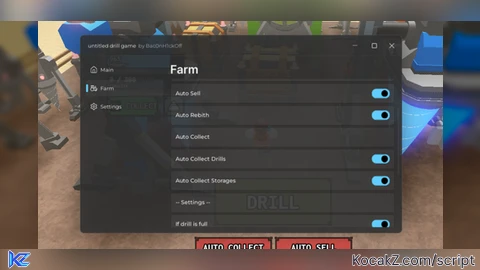 farm - Verified script for untitled drill game ⚙️
