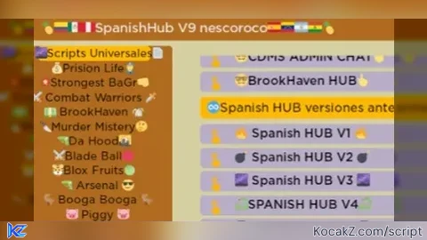 Spanish Hub V9 - Verified script for Universal Script