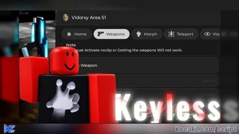 Vidorxy Area 51 [KEYLESS] - Verified script for Survive and Kill the Killers in Area 51 !!!