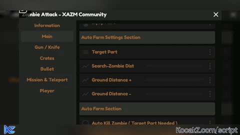 XAZM Hub  OP Script - Verified script for Zombie Attack
