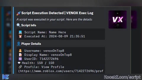 Execution Log Webhook Script | OPEN SOURCE - Verified script for Universal Script
