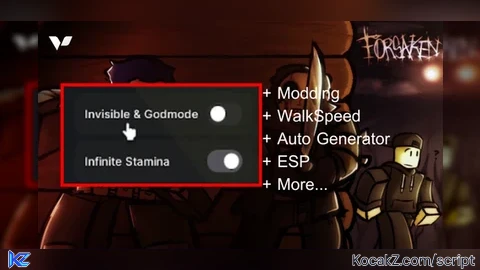 Invisible Godmode Modding and other stuffs - Verified script for Forsaken