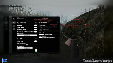 Keyless | Players and Drones ESP & Silent Aim - Verified script for The Lost Front