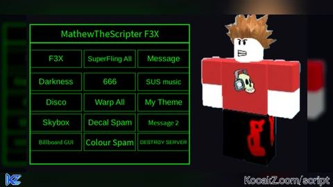 MathewTheScripter F3X GUI - Verified script for Universal Script