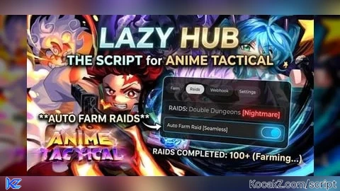 Auto Farm Everything OP, Lazy Hub join Discord for key - Verified script for Anime Tactical Simulator