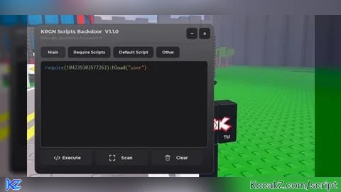 KRGN Script Backdoor v1.1.0 - Verified script for Universal Script