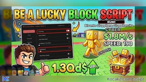 Project Infinity X - Verified script for Be a Lucky Block
