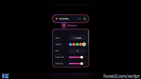 Universal | NOVAX Invisible [FE] Mobile + PC UI | No Key - Verified script for Universal Script