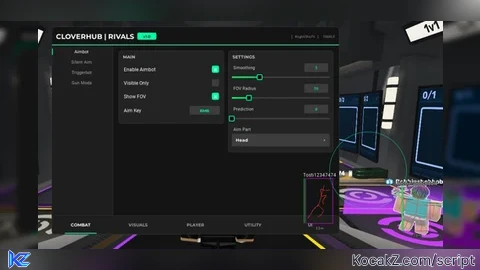 CloverHUB SILENT AIM AIMBOT ESP FLY GUN MODS - Verified script for RIVALS