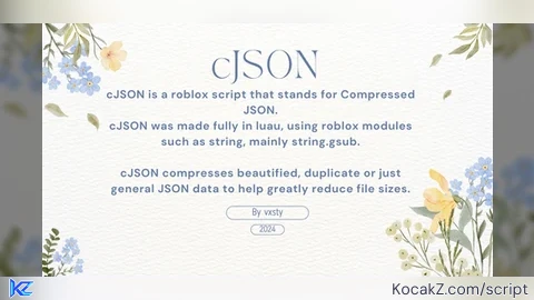 cJSON - Verified script for Universal Script