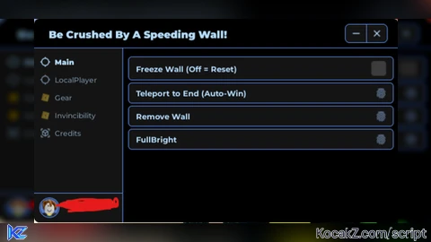 David Hub - Verified script for BE CRUSHED BY A SPEEDING WALL