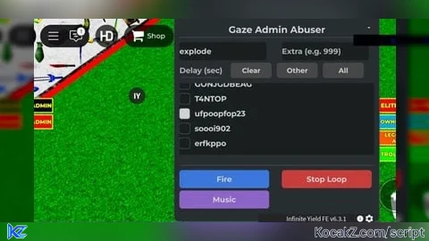 Gaze Admin Abuser V2 - Verified script for FREE ADMIN