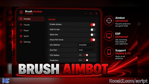 Brush Aimbot *No Key - Verified script for Universal Script