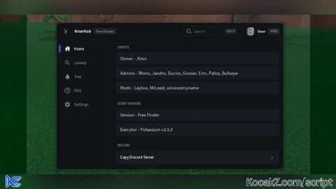 KronHub - Spook Tree Finder - Verified script for 🌳 Lumber Tycoon 2